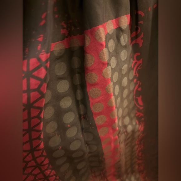 Niki Mahajan for Anthropologie Montage Midi Dress RARE Size 8 10 12 Silk Lace - Picture 11 of 14